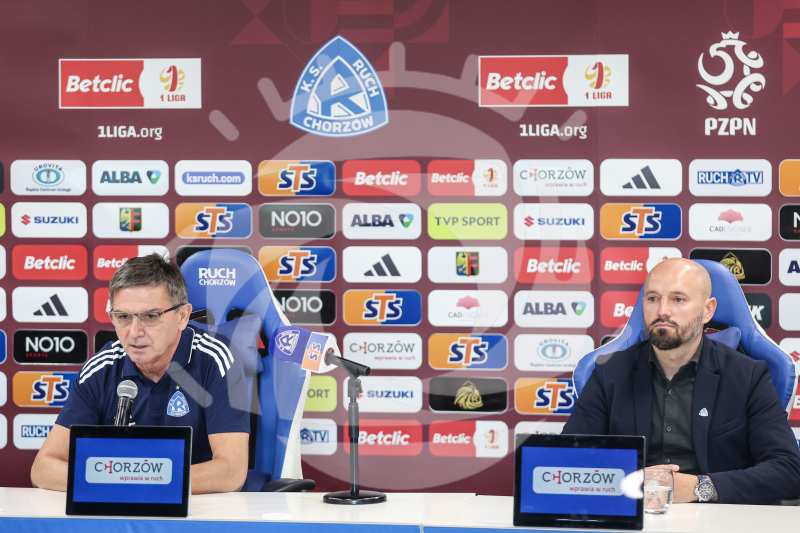 Sport: Betclic I liga. Ruch Chorzow. Konferencja prasowa. - Agencja Fotograficzna